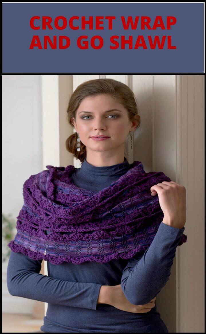 free crochet wrap and go shawl pattern